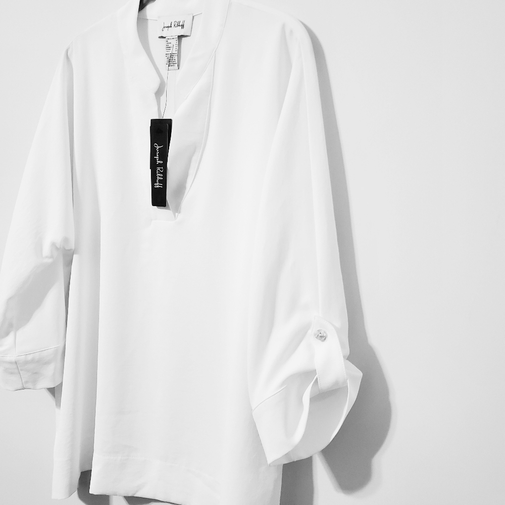 Joseph Ribkoff Vanilla Boxy Top Dolman Sleeves Size 14 NEW - Picture 8 of 13